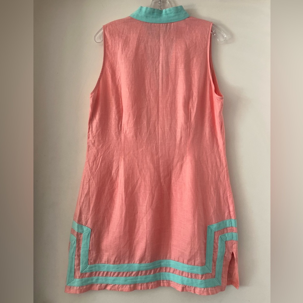 EUC Sail to Sable peach linen classic tunic dress 3/Large - Picture 2 of 3